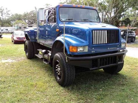 International 4700 Custom Crew Cab Pickup Truck-Navistar Diesel-- (1992 ...