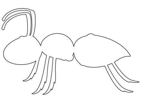 Outline of Ant | Free Printable Papercraft Templates