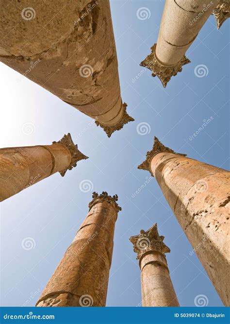 Temple of Artemis, Jerash stock photo. Image of historic - 5039074