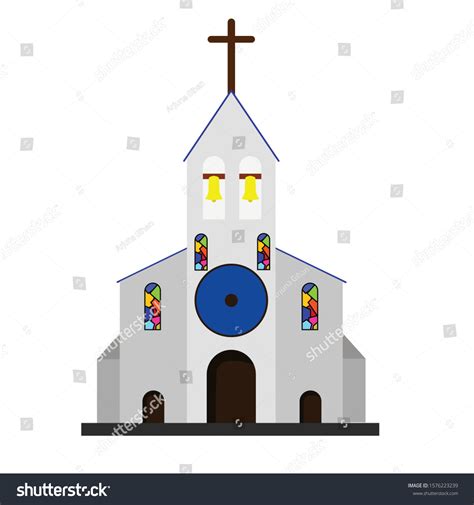 Church Simple Clip Art Vector Illustration 스톡 벡터(로열티 프리) 1576223239 | Shutterstock