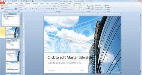 How to Create a PowerPoint Template using a JPG Image Background