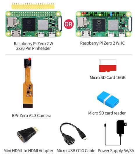 Raspberry Pi Zero WH, built-in WiFi, pre-soldered headers