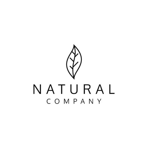 Premium Vector | Simple leaf logo design