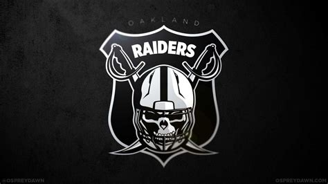 Logo Of Oakland Raiders With Background Of Black HD Raiders Wallpapers ...