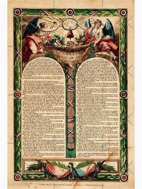 "Declaration of the Rights of Man and the Citizen" Poster for Sale by goldenanchor | Redbubble