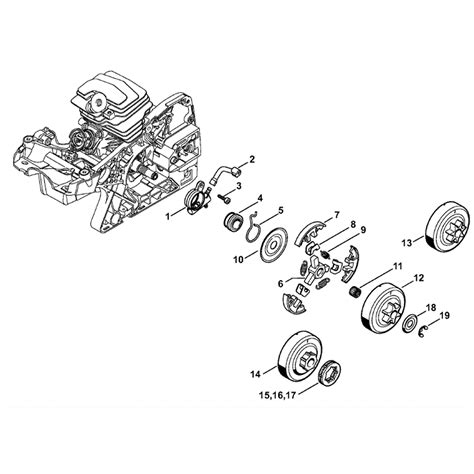 Stihl MS 251 Chainsaw (MS251) Parts Diagram, Oil Pump