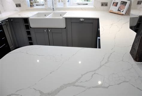 Calacatta quartz Worktop Installed in Brentwood, Essex