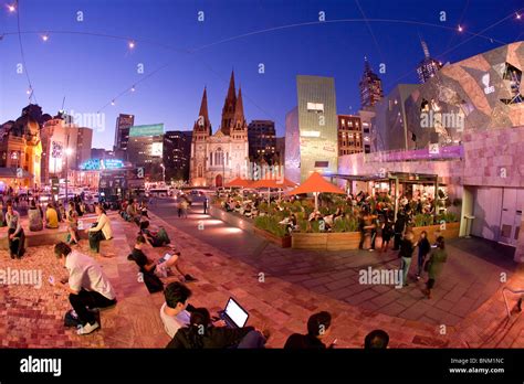 Federation square, Melbourne Stock Photo - Alamy