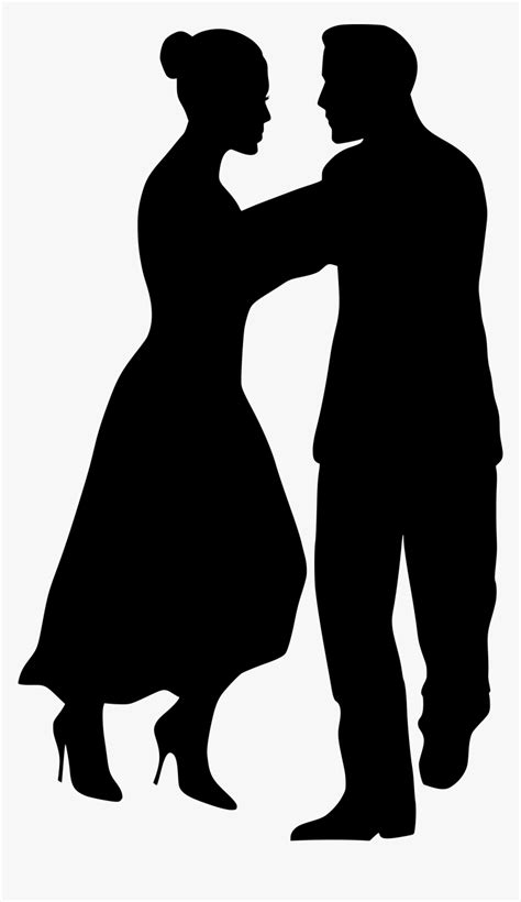 Dancing Couple 4 Clip Arts - Silhouette Clipart Dance Couple, HD Png ...