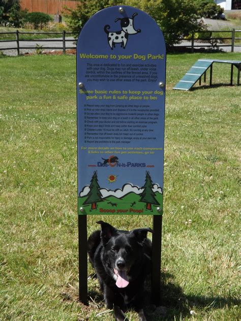 Custom Dog Park Rules Sign