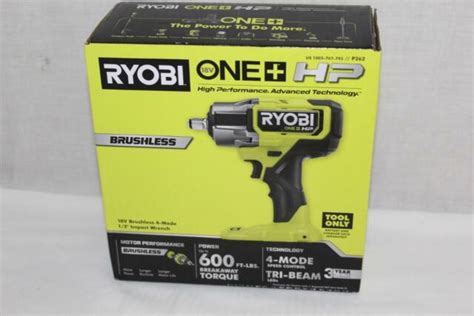 Ryobi P262 ONE+ HP Brushless Impact Wrench for sale online | eBay