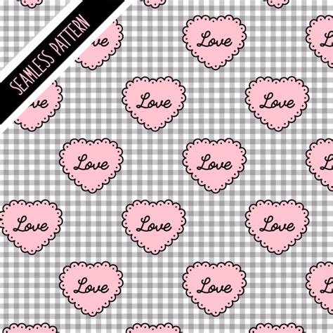 Premium Vector | Cute heart pattern.