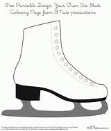 Ice Skating Coloring Page sketch template