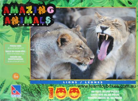 Amazing Animals 100 Piece Jigsaw Puzzle - New - Team Toyboxes