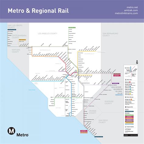 La Metro Rail Map