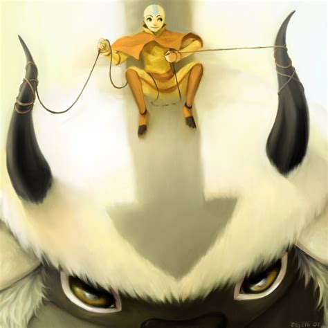 Aang and Appa - Avatar: The Last Airbender Fan Art (494400) - Fanpop