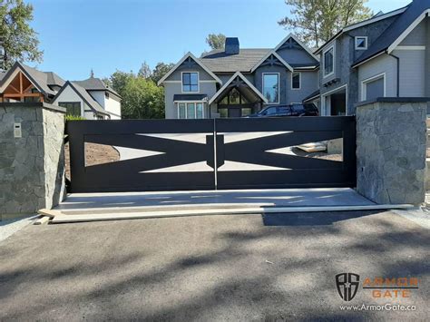 Cantilever Gates | Driveway Gates | Langley, Surrey, Salmon Arm, Vancouver Area | Custom Sheet ...