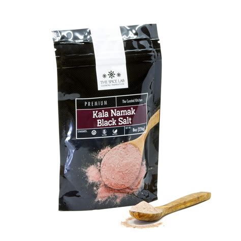 Buy The Spice Lab Kala Namak Black Salt - Indian Himalayan Black Salt - 8 Ounce - Vegan Kala ...