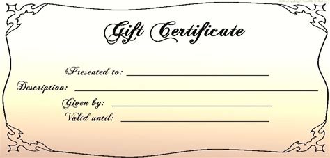 7 best personal printable gift certificates – Artofit