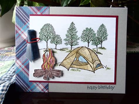 Birthday Card for Him with Great Outdoors by Stampin Up Bday Cards, Birthday Cards For Him ...