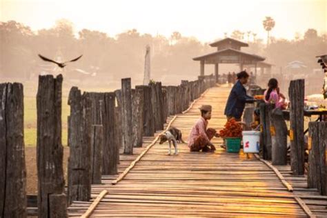 U Bein Bridge at Sunrise or Sunset | Myanmar