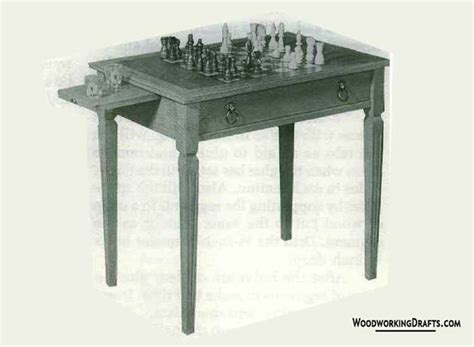 Chess Board Game Table Plans Blueprints For 4 Simple Designs