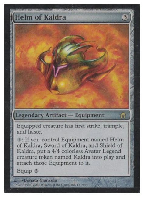 Magic the Gathering Fifth Dawn Single Helm of Kaldra Foil | DA Card World