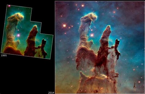 Hubble Space Telescope takes new image of 'Pillars of Creation ...