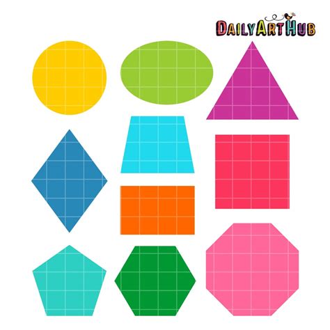 Basic Shapes Clip Art Set – Daily Art Hub // Graphics, Alphabets & SVG