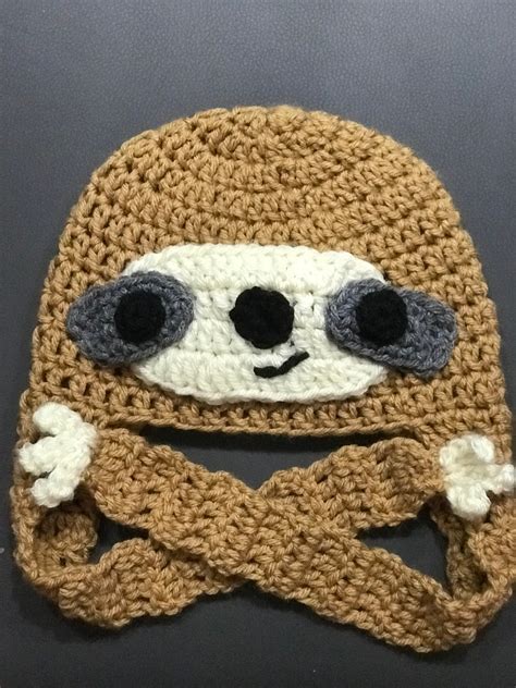 Crochet Sloth Hat | Etsy