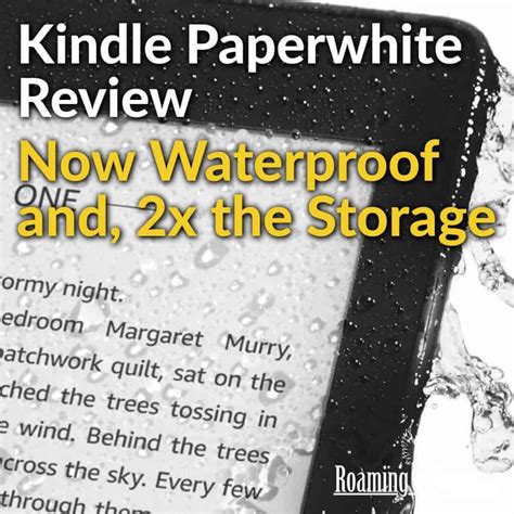 Kindle Paperwhite Review » Roaming Sparrow