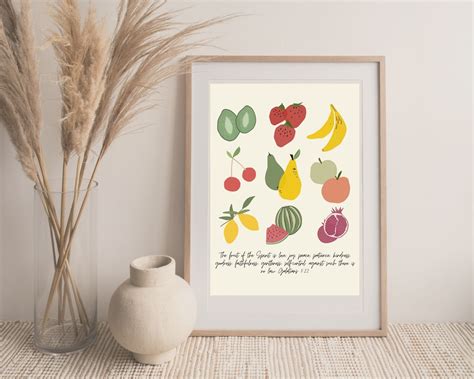 Fruit of the Spirit Wall Art Fruits of the Spirit Prints - Etsy