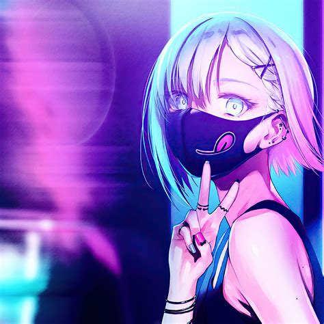 Anime Girl Mask Minimal 4k Hd Anime 4k Wallpapers Images - Vrogue