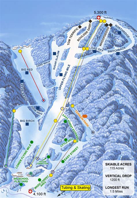 Ski beech mountain nc map