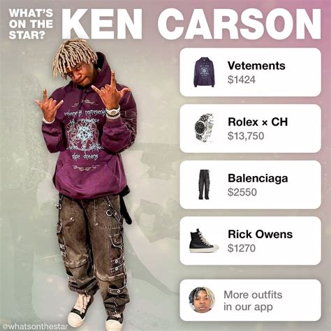 Ken Carson Outfits | Rick owens outfit, Vetements hoodie, Carson