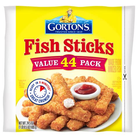 Save on Gorton's Breaded Fish Sticks - 44 ct Frozen Order Online Delivery | Stop & Shop