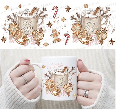 Christmas Mug PNG Christmas Mug Wrap PNG Files for - Etsy