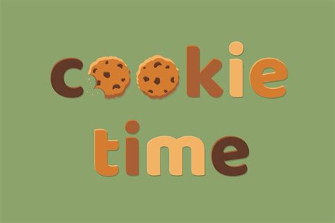 Cookie time. Homemade chocolate oatmeal chip cookies icon. Sticker for ...