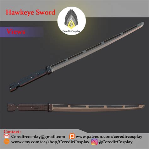 Hawkeye Sword / Ronin Sword 3d Digital File - Etsy