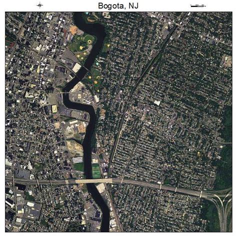 Aerial Photography Map of Bogota, NJ New Jersey