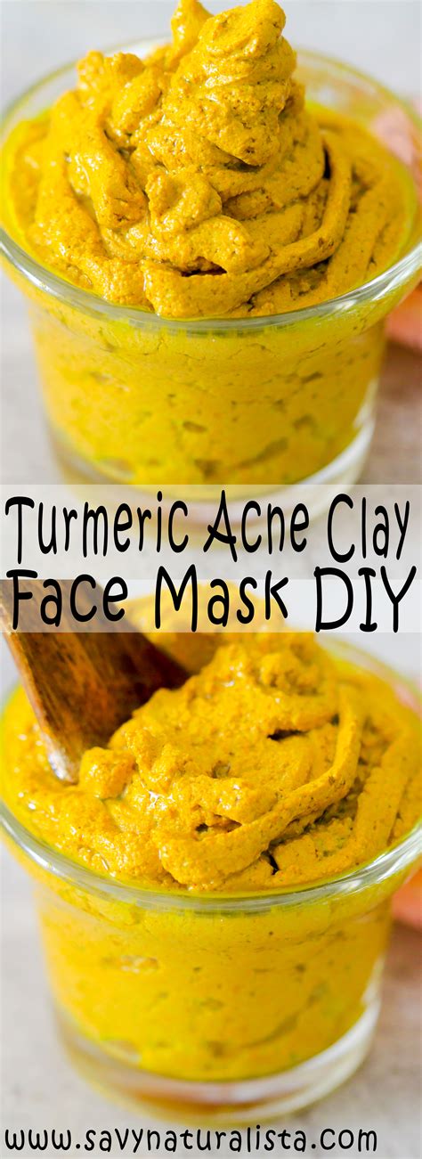 Detoxifying Turmeric Acne Face Mask - Savvy Naturalista