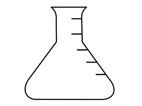 Empty Erlenmeyer Flask Clip Art at Clker.com - vector clip art online ...