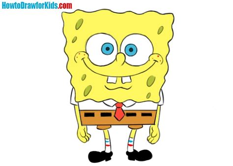 How to Draw Spongebob Easy -Drawing Tutorial For Kids