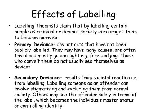 Labelling theory