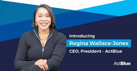 RELEASE: ACTBLUE ANNOUNCES REGINA WALLACE-JONES AS NEW CEO AND PRESIDENT - ActBlue Blog RELEASE ...