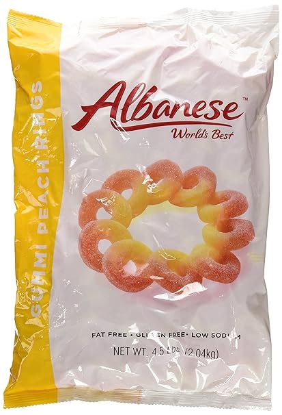 Albanese Bulk Peach Rings 4.5 Lb @ 65pcs/Lb, 2.04-Kilogram: Amazon.ca: Grocery