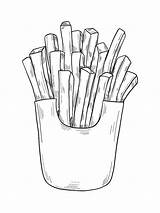 25  French Fries Coloring Pages UnumWynnie sketch template