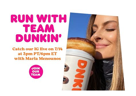 Dunkin’ Launches Live Social Event Series with Maria Menounos and ...