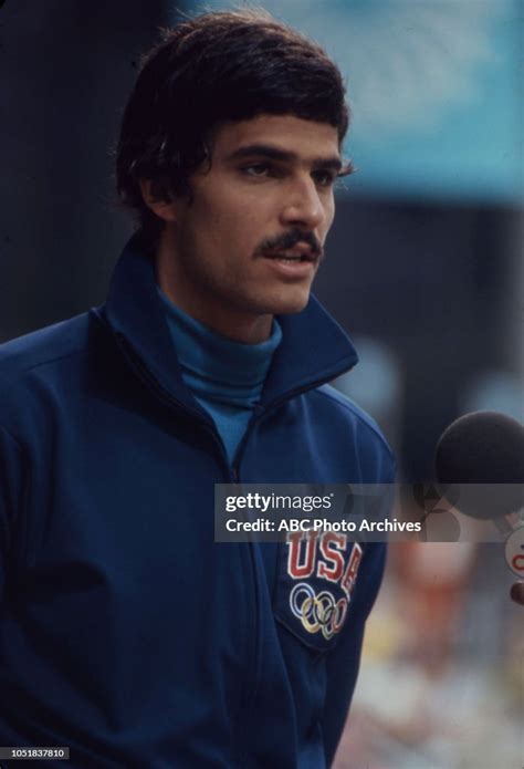 Mark Spitz being interviewed at the 1972 Summer Olympics / the Games ...