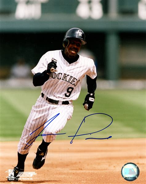 Juan Pierre Autographed/Signed Colorado Rockies 8×10 Photo – Denver Autographs